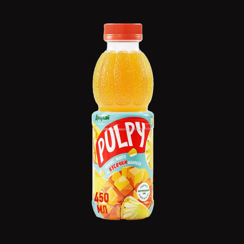 Հյութ «Pulpy» արքայախնձոր և մանգո 0,45լ